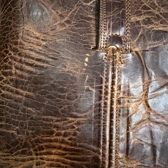 Frye | 12R Harness Brown Distressed Boots - Picture 11 of 12